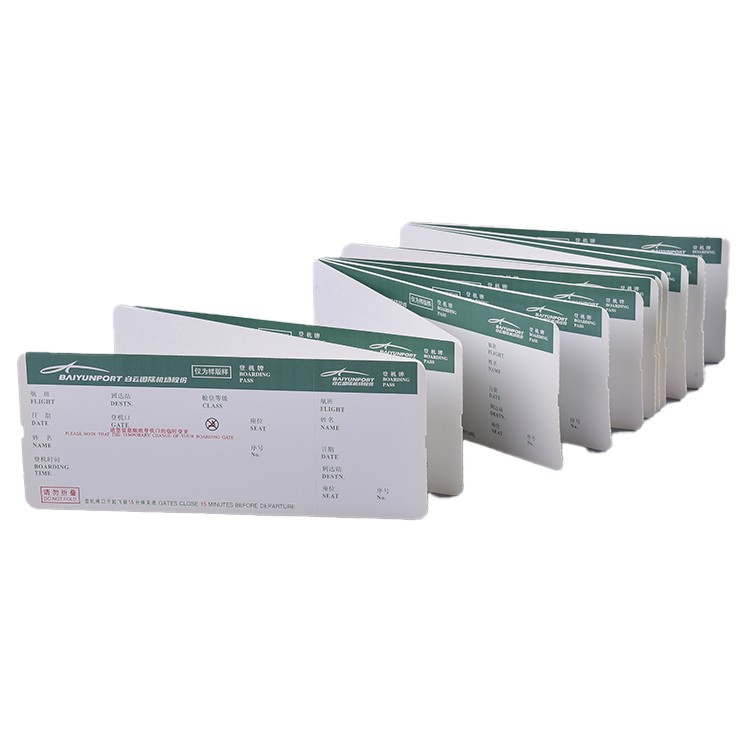 Boarding pass tickets